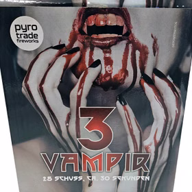 Vampir 3 Feuerwerk Batterie 30 Sek. von Pyrotrade - für Silvester oder Geburtstagsfeuerwerk
