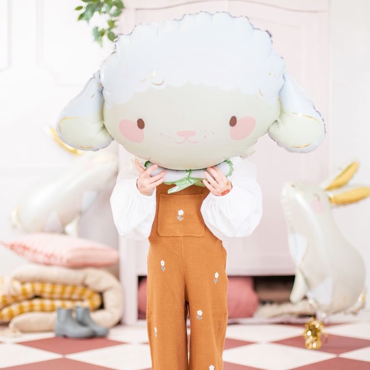 Schaf Folienballon Osterlamm 67 x 40 cm Party-Deko Ostern Schaf Folienballon Osterlamm 67 x 40 cm Party-Deko Ostern Dekoration Ballon Luftballon Geburtstag