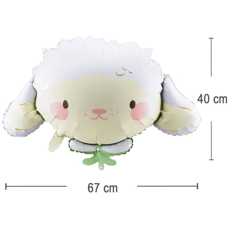 Schaf Folienballon Osterlamm 67 x 40 cm Party-Deko Ostern Schaf Folienballon Osterlamm 67 x 40 cm Party-Deko Ostern Dekoration Ballon Luftballon Geburtstag
