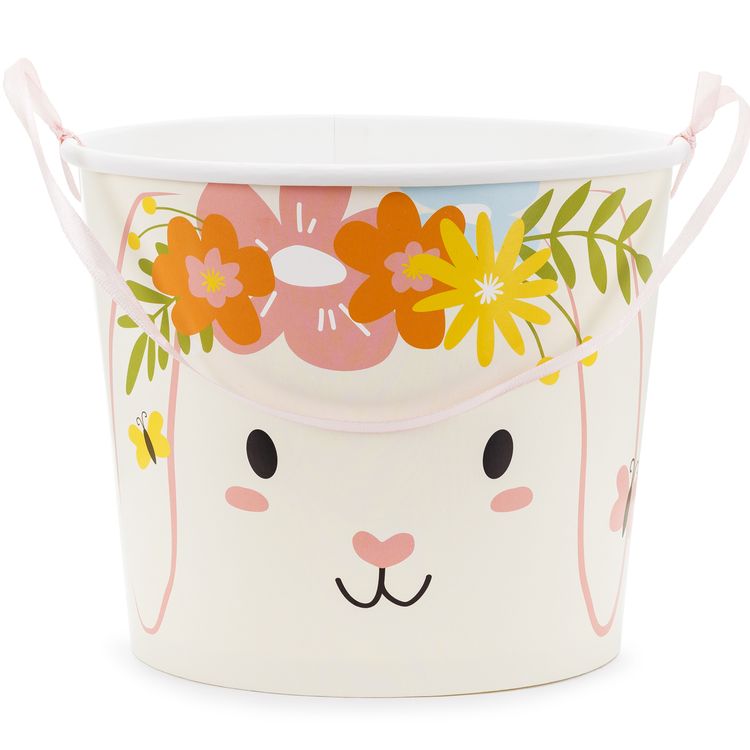 Ostereier suchen Süßigkeiten-Eimer 2 Stück Osterkorb 14 cm hoch für Kinder