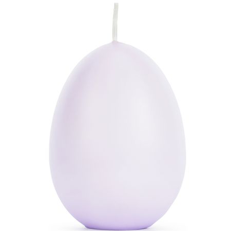 Osterei Kerze 10 cm hoch Pastell Flieder Tisch-Deko Ostern