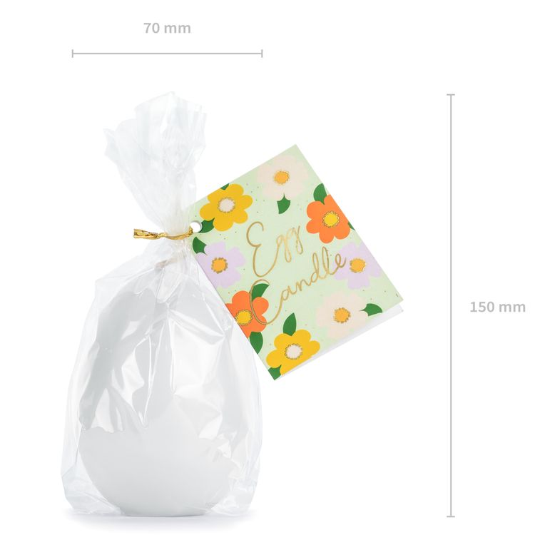 Osterei Kerze 10 cm hoch Pastell Weiß Tisch-Deko Ostern Osterei Kerze 10 cm hoch Pastell Weiß Tisch-Deko Ostern