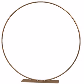 Deko-Ring mit Fuß Gold 30 cm Deko für Trockenblumen Hochzeit Geburtstag Tisch-Deko Dekoration