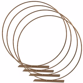 Deko-Ring mit Fuß Gold 30 cm 4 Stück Tisch-Deko Hochzeit Geburtstag Deko für Trockenblumen Dekoration