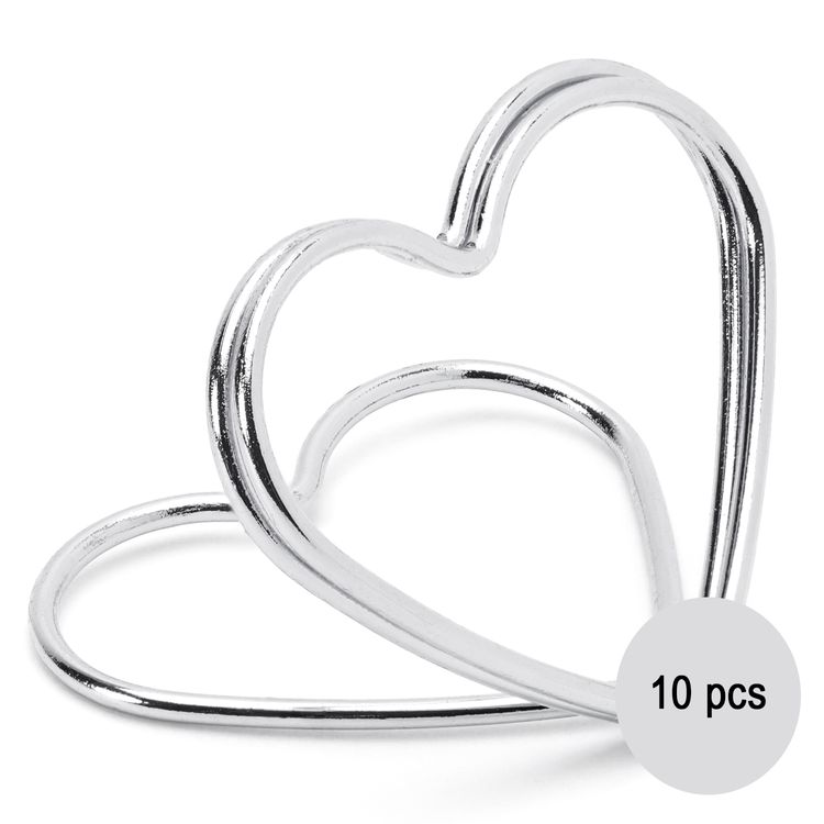 Tischkartenhalter Herzen Silber 10 Stück 2,5 cm für Hochzeit Geburtstag Fotohalter Tischkartenhalter Herzen Silber 10 Stück 2,5 cm für Hochzeit Geburtstag Fotohalter Silberhochzeit Tischdeko Taufe Jugendweihe Kommunion Tisch-Deko Dekoration Zubehör