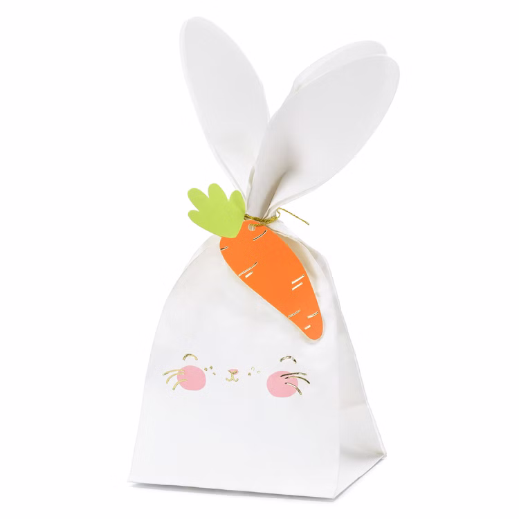 Geschenktüte Ostern Hase mit Möhren-Anhänger 6 Stück Tisch-Deko Osterhase Häschen Dekoration Osterfest Kindergeburtstag Mottoparty Geschenktüte Ostern Hase mit Möhren-Anhänger 6 Stück Tisch-Deko Osterhase Häschen Dekoration Osterfest Kindergeburtstag Mottoparty