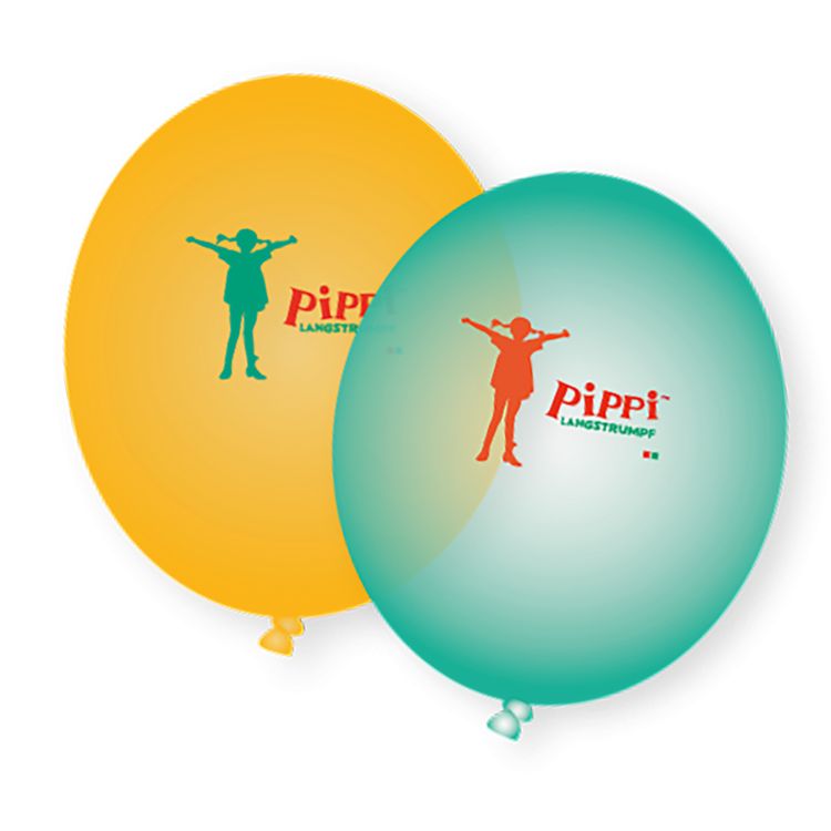 Pippi Langstrumpf Party-Set 45-tlg. Tisch-Deko Party-Zubehör Party-Geschirr Kindergeburtstag Mottoparty