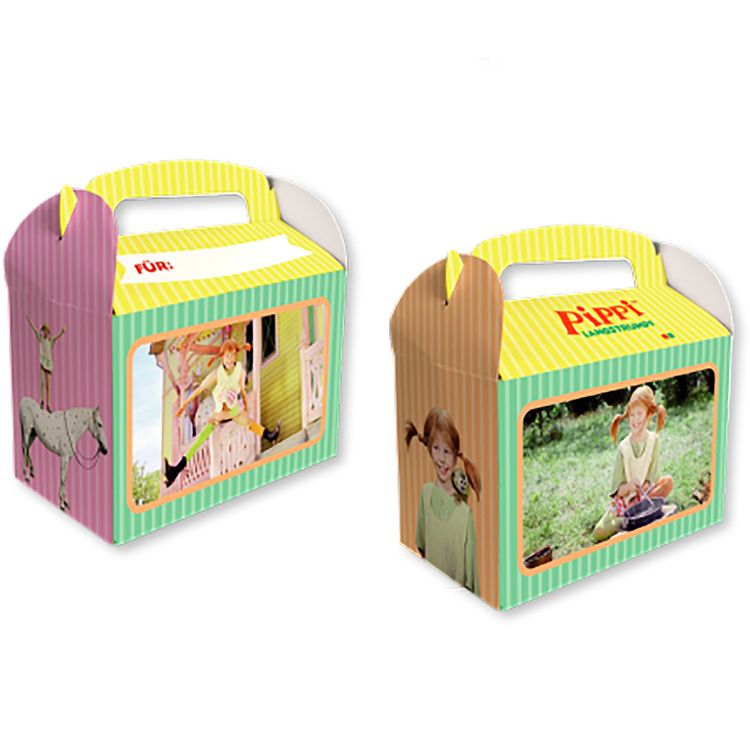 Pippi Langstrumpf XXL Party-Set 78-tlg. Tisch-Deko Party-Zubehör Party-Geschirr Kindergeburtstag Mottoparty