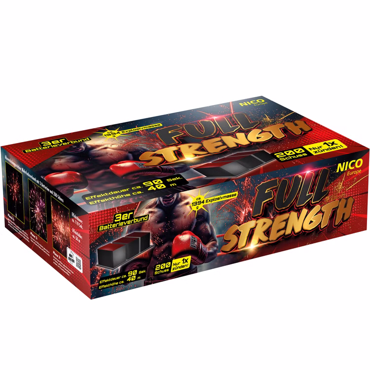 Full Strength Verbundfeuerwerk 90 Sek. von Nico Full Strength Verbundfeuerwerk 90 Sek. von Nico