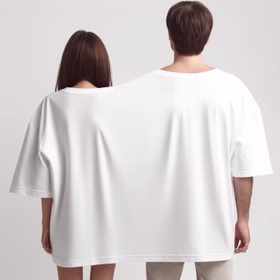 Doppel T-Shirt für 2 Personen mit Vorname Partyspaß für Geburtstage & Hochzeiten Partyspiel Fun-T-Shirt Fasching Karneval Mottoparty Wunschname Doppel T-Shirt für zwei Personen mit zwei Kopföffnungen von Hinten