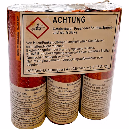 Bengalfeuer Töpfe rot, für Lichterbilder Bengalfeuer Töpfe rot, für Lichterbilder