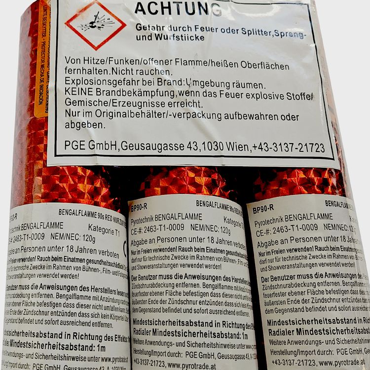 Bengalfeuer Töpfe rot, für Lichterbilder Bengalfeuer Töpfe rot, für Lichterbilder
