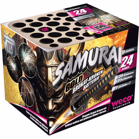 Samurai Feuerwerk Batterie 30 Sek. von Weco für Silvester oder Geburtstagsfeuerwerk Samurai Feuerwerk Batterie 30 Sek. von Weco für Silvester oder Geburtstagsfeuerwerk