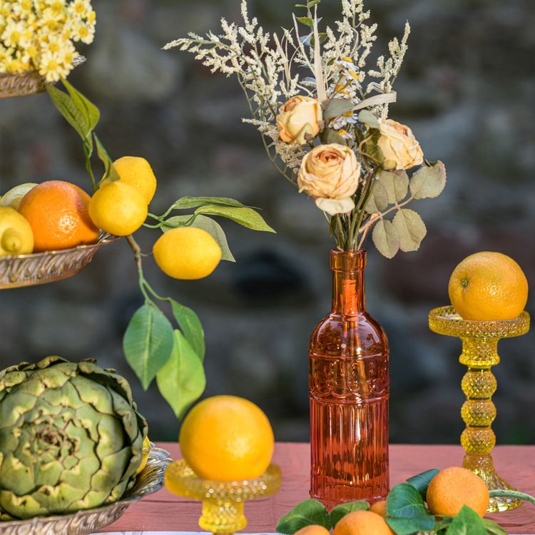 Vase Mambo 25 x 6,5 cm Blumenvase Deko-Vase Hochzeit Vintage