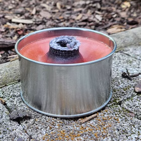 Fackeltopf mit 2,5 Stunden Brenndauer von Vorne ohne Flamme