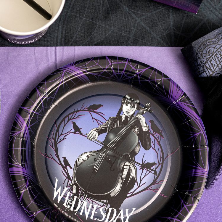 XXL Wednesday Party-Set Geburtstag Tisch-Deko 46-tlg. Party-Deko Wednesday Party-Set Gesamtübersicht