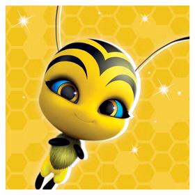 Miraculous Party-Set Ladybug & Cat-Noir Tisch-Deko 40-tlg. Party-Zubehör Kindergeburtstag gedeckter Tisch Geschirr Party-Geschirr Fasching Karneval Mottoparty Miraculous Serviette mit Bienen-Motiv