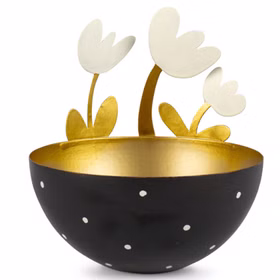 Schale aus Metall mit 3 Blumen Schwarz Gold Teelicht Ostern Frühling Tisch-Deko Osternest Dekoration Osterfest 15458-Schale-aus-Metall-mit-3-Blumen-Schwarz-Gold-Teelicht-Ostern-Fruehling-Tisch-Deko.jpg