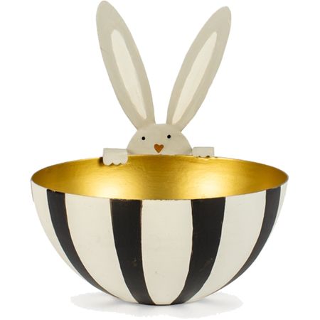 Schale aus Metall mit Hase Teelicht Osterhase Ostern Frühling Tisch-Deko