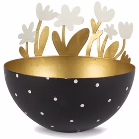 Schale aus Metall mit 6 Blumen Schwarz Gold Teelicht Ostern Frühling Tisch-Deko Osternest Dekoration Osterfest 15460-Schale-aus-Metall-mit-6-Blumen-Schwarz-Gold-Teelicht-Ostern-Fruehling-Tisch-Deko.jpg