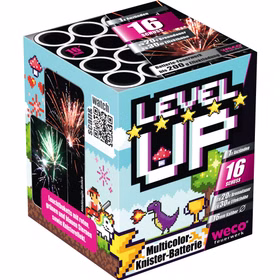 Level up Feuerwerk Batterie 20 Sek. von Weco für Silvester oder Geburtstagsfeuerwerk