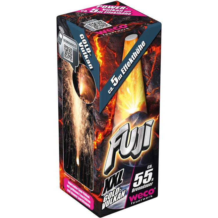 Fuji Bodenfontäne 55 Sek. von Weco, leises Feuerwerk