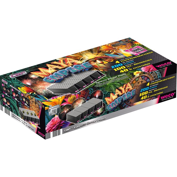 Maya Empire Verbundfeuerwerk 100 Sek. von Weco Silvesterfeuerwerk, Geburtstagsfeuerwerk