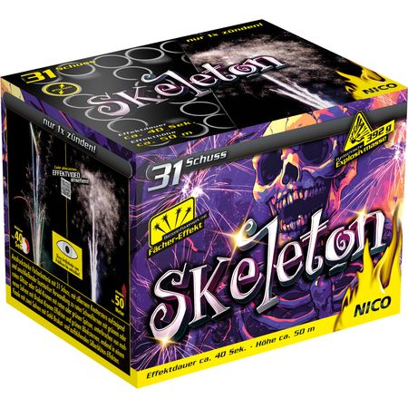Skeleton Feuerwerk Batterie 40 Sek. von Nico