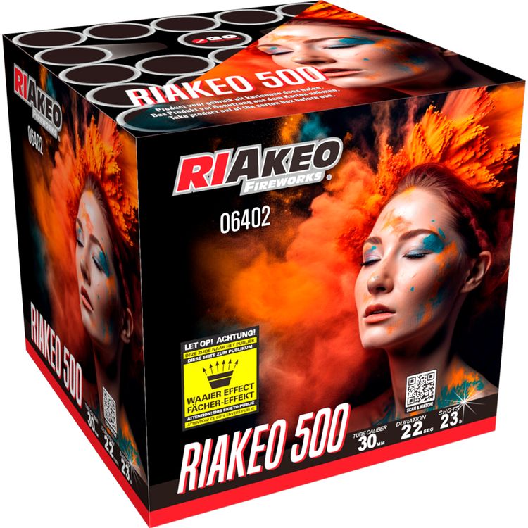 Riakeo 500 Feuerwerk Batterie 22 Sek. von Riakeo für Silvester oder Geburtstagsfeuerwerk