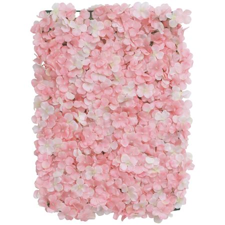 Blumenpaneel rosa Hortensien 60 x 40 cm Wand-Deko Hochzeit Geburtstag