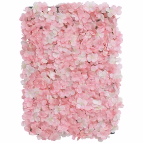 Blumenpaneel rosa Hortensien 60 x 40 cm Wand-Deko Hochzeit Geburtstag Tischdeko Deko-Ideen Blumenwand Kunstblumen Bastelbedarf Rosa Hortensien-Blumenpaneel 60x40 cm aus Kunstblumen – dekorative Wanddeko für Hochzeit und Geburtstag.