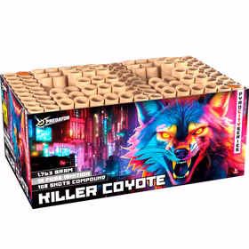 Killer Coyote Verbundfeuerwerk 48 Sek. von Lesli Silvesterfeuerwerk, Geburtstagsfeuerwerk