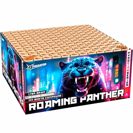 Roaming Panther Verbundfeuerwerk 83 Sek. von Lesli Silvesterfeuerwerk, Geburtstagsfeuerwerk Roaming Panther Verbundfeuerwerk 83 Sek. von Lesli Silvesterfeuerwerk, Geburtstagsfeuerwerk
