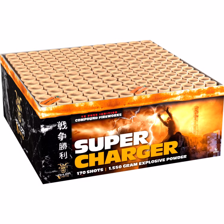 Super Charger Verbundfeuerwerk 71 Sek. von Lesli Silvesterfeuerwerk, Geburtstagsfeuerwerk Super Charger Verbundfeuerwerk 71 Sek. von Lesli Silvesterfeuerwerk, Geburtstagsfeuerwerk