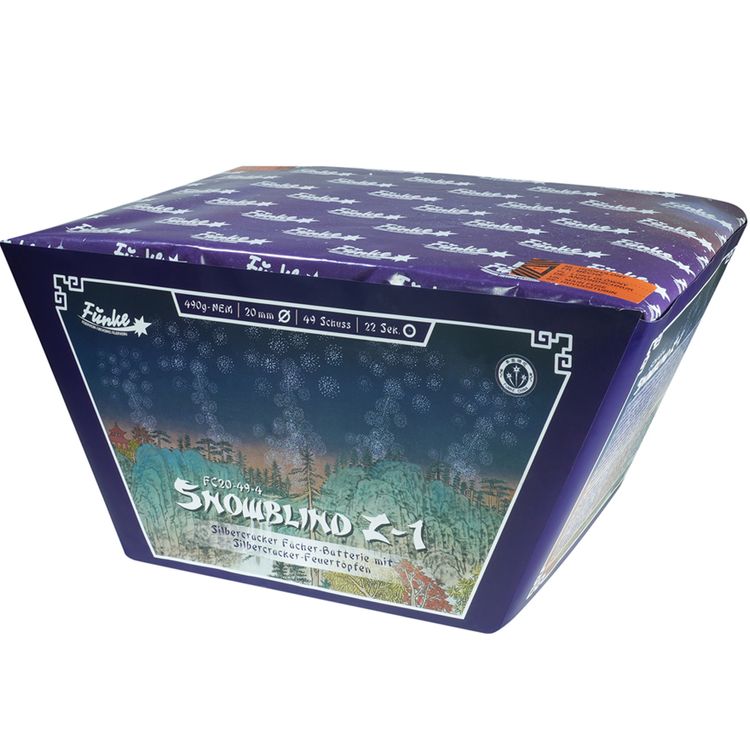 Snowblind Z-1 Feuerwerk Batterie 22 Sek. von Funke für Silvester oder Geburtstagsfeuerwerk