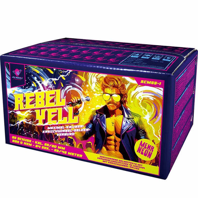 Rebel Yell Verbundfeuerwerk 60 Sek. von Albert Feuerwerk, Silvesterfeuerwerk, Geburtstagsfeuerwerk Rebel Yell Verbundfeuerwerk 60 Sek. von Albert Feuerwerk, Silvesterfeuerwerk, Geburtstagsfeuerwerk