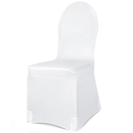 Stuhlhusse Weiß Matt für Hochzeit & Geburtstag Party-Zubehör