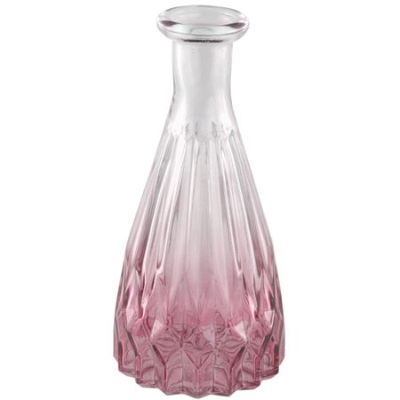 Glasvase Alexandrin Blumenvase 14,5 cm Deko-Vase mit Farbverlauf Rosa