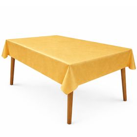 Glänzende Tischdecke 150 x 300 cm in Rot, edel drapiert auf Tisch, ideal für elegante Hochzeiten und festliche Anlässe.