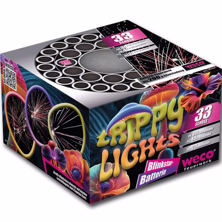 Trippy Lights Feuerwerk Batterie 30 Sek. von Weco für Silvester oder Geburtstagsfeuerwerk Trippy Lights Feuerwerk Batterie 30 Sek. von Weco für Silvester oder Geburtstagsfeuerwerk