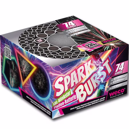 Sparkburst Batterie 40 Sek. von Weco für Silvester oder Geburtstagsfeuerwerk Sparkburst Batterie 40 Sek. von Weco für Silvester oder Geburtstagsfeuerwerk