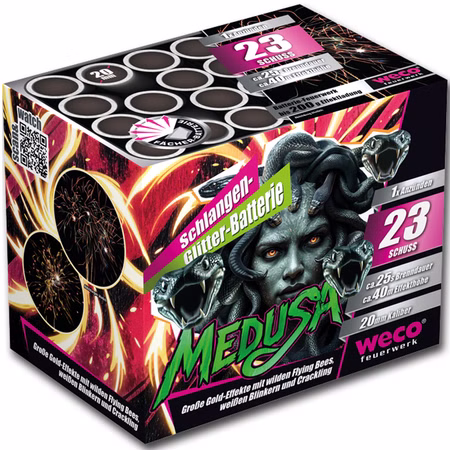 Medusa Batterie 25 Sek. von Weco für Silvester oder Geburtstagsfeuerwerk Medusa Batterie 25 Sek. von Weco für Silvester oder Geburtstagsfeuerwerk