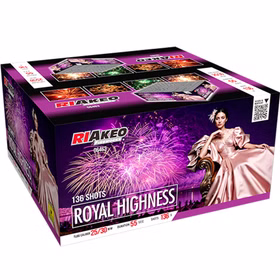 Royal Highness Verbundfeuerwerk 55 Sek. von Riakeo Silvesterfeuerwerk, Geburtstagsfeuerwerk
