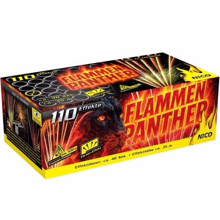 Flammen Panther Feuerwerk Batterie 40 Sek. von Nico für Silvester oder Geburtstagsfeuerwerk Flammen Panther Feuerwerk Batterie 40 Sek. von Nico für Silvester oder Geburtstagsfeuerwerk