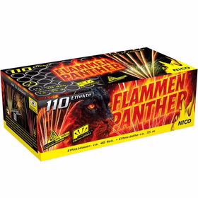 Flammen Panther Feuerwerk Batterie 40 Sek. von Nico für Silvester oder Geburtstagsfeuerwerk