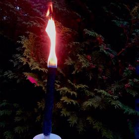 100 Wachsfackeln 75 Min. Brenndauer Fackelwanderung Fackel Lagerfeuer Wachsfackel Tuchfackel Garten-Party Grillparty