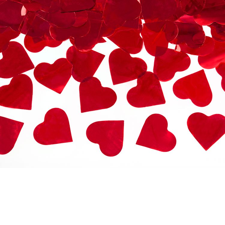 Shooter mit roten Herzen, Konfettikanone 60 cm Shooter mit roten Herzen 60cm Konfettikanone Partydeko Partyzubehör Hochzeit