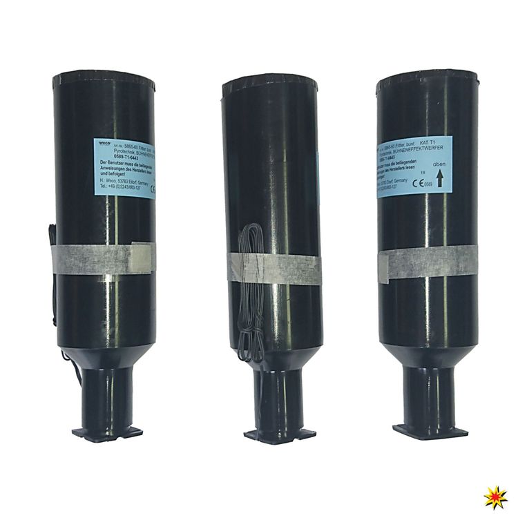 Bühneneffektwerfer Flitter bunt Bunter Flitter, elektr. Bühneneffekt, 3 Stück, Fltterbombe