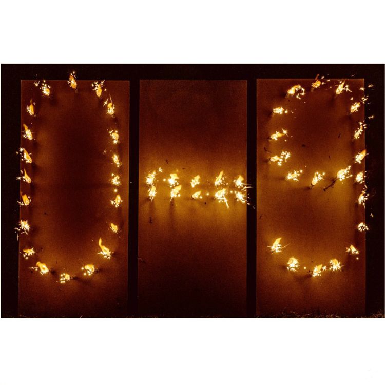 Brennende Zahlen 0 bis 9, Zahlen Lichterbild Lichterbild Brennende Zahlen Feuerwerk Feuerbild Feuerschrift Lichterbilder Geschenkidee Geburtstag Goldene Hochzeit Jubiläum