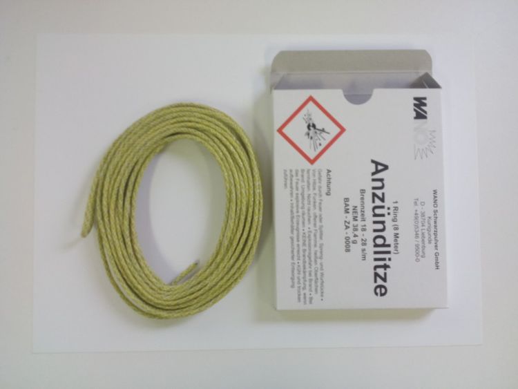 Anzündlitze Gelb 18 - 28 Sekunden / Meter Weco Feuerwerk Bühne